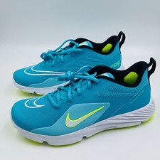 Para hombres Nike Alpha Huarache 8 Pro TF Turf LAX Zapatos de Lacrosse 9.5 CZ6559-400 NUEVO