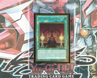 Numeron Ritual YuGiOh Spell Card Numeron Chaos Ritual MGED-EN050 1ST Premium Gold Rare ...