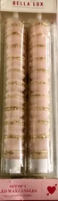 Bella Lux LED Wax Candles 1 Set with 2 Candles
