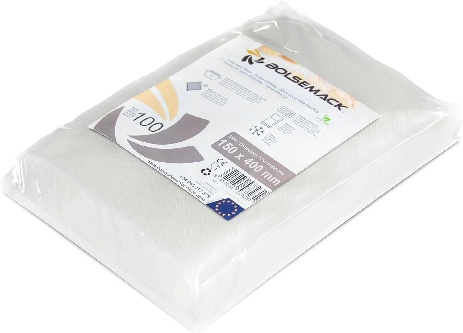 Sacchetti Sottovuoto 15x40 100 Pezzi - Risparmio e Freschezza Garantita