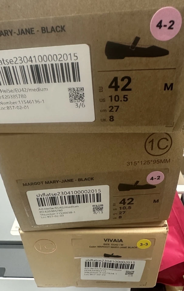 VIVAIA Square-Toe Mary Jane (Margot Mary Jane) Black 42/M US 10.5/ M - Image 4 of 4