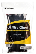 San Jamar T1212 12" Rotissi Glove w/ Cotton Lining - Neoprene, Black - PAIR