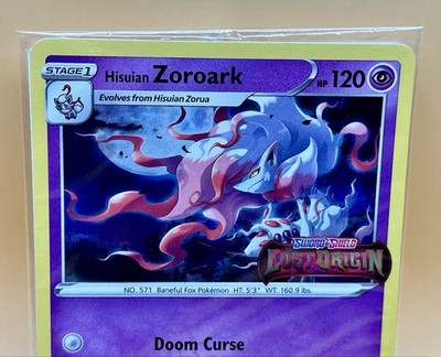 Hisuian Zoroark 076/196 – Lost Origin Stamped Promo- Sealed - 2022