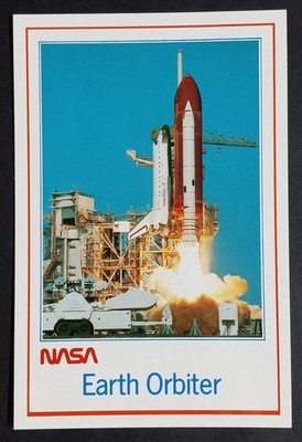 NASA Space Shuttle Discovery Launch Postcard Kennedy Space Center