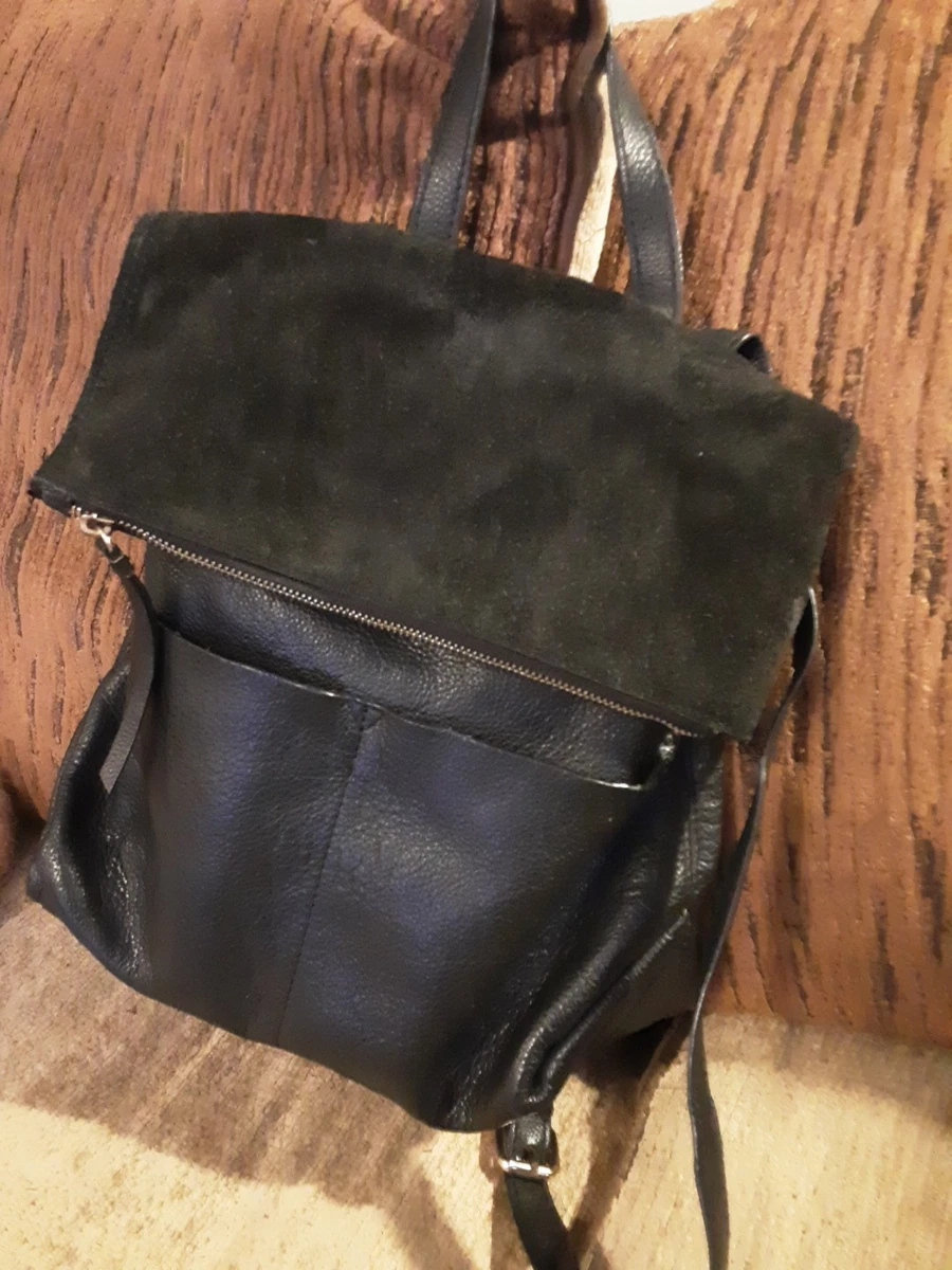 accessorize black suede and leather backpack Vegan Julia Mini — Hello World Modern Mercantile Perfect for those who crave accessories that make a bold statement Accessorize Black Suede Across Body