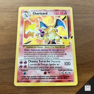 Charizard 4/102 Celebrations 2021 Holo 02/25 Card Pokemon
