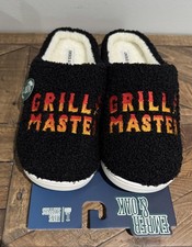 Ember  Oak Men Slippers Grill Master, Size L. Memory Foam. NWT