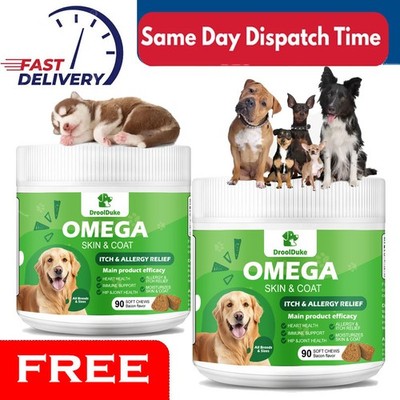 Bacon flavored dog skin and hair health chewable tablets for skin hair health