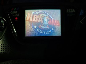 Sega Game Gear Handheld Console - Black with Case & 2 Games 