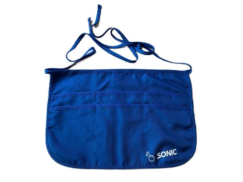 Sonic - Blue Employee Worker Wrap Around Multi-Pocket Waist Apron 2021