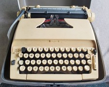 Antique Sears Constelation II Typewriter II Portable Vintage Ivory Manual W Case thumbnail