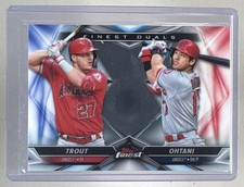 Shohei Ohtani Mike Trout 2020 Topps Finest #FD-1 Duals