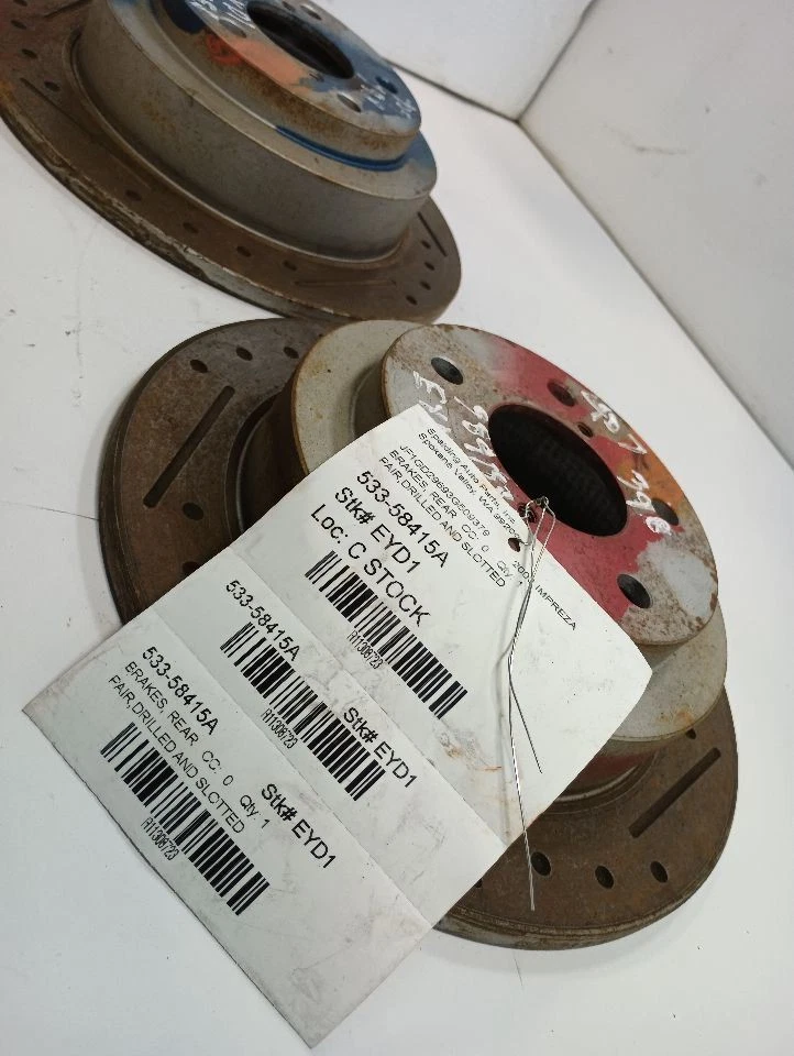 Par de rotores de freno trasero de 2003 Subaru Impreza 11308723 Foto 3 de 4