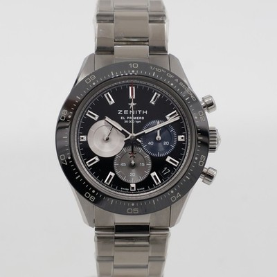 Zenith Chronomaster Sport Black Steel 41mm 03.3100.3600/21.M3100 Bracelet