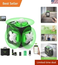 Huepar Self-Leveling 12 Lines Bluetooth Laser Level - LCD Screen, Compact & G...
