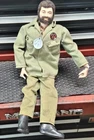 *WORKS* VINTAGE G.I. Joe Doll Hasbro Vintage Brown Flocked Hair