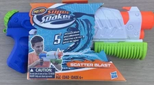 Hasbro Nerf Super Soaker Scatter Blast Water Gun 5 stream- NEW