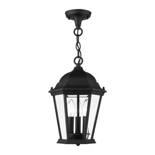 Livex Lighting - Hamilton - 3 Light Outdoor Pendant Lantern in Traditional Style