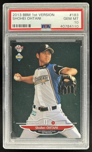 2013 BBM Shohei Ohtani Rookie RC #183 PSA 10 GEM MINT