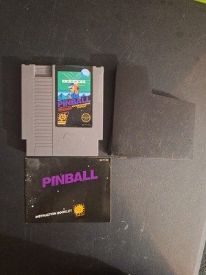 Pinball (Nintendo Entertainment System, NES, 1985) With Manual & Sleeve 