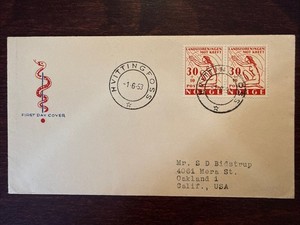 NORWAY FDC COVER 1953 YEAR ONCOLOGY CANCER HEALTH MEDICINE STAMPS