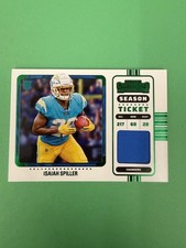 2022 Panini Contenders - Rookie Ticket Swatches Isaiah Spiller #RSV-ISP