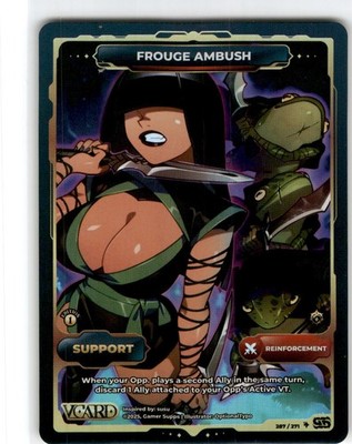 VCard Divine Chaos First Edition - Secret Rare -  Frouge Ambush