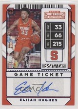 2020 Panini Contenders Draft Picks Game Ticket Purple 87/99 Elijah Hughes 03gt