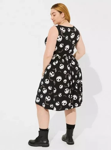 Torrid Disney Nightmare Before Christmas Jack Sleeveless Skater Dress Size 5 NWT