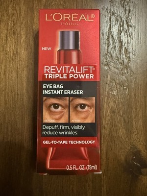 L'Oreal Revitalift Triple Power Eye Bag Instant Eraser 0.5 oz - NEW