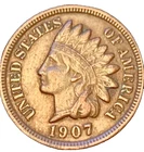 1907 Indian Head Cent in Great Shape EF-AU #2203