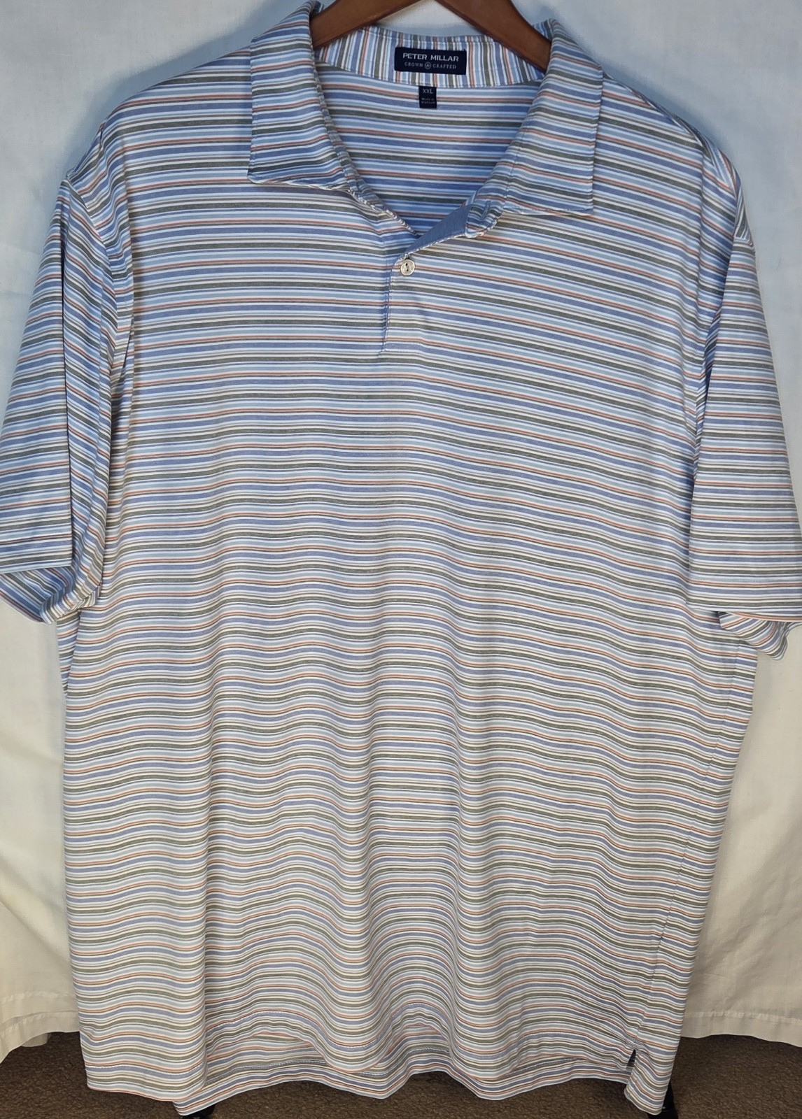 Peter Millar Crown Crafted Performance Striped Sh… - image 1