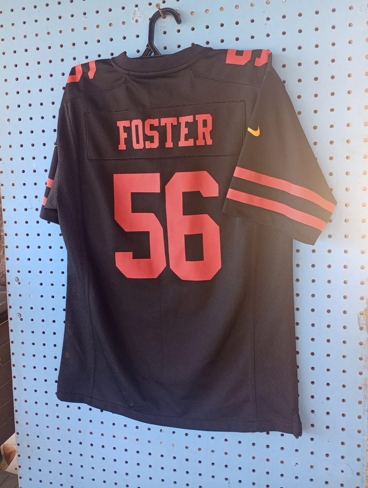 Camiseta deportiva Nike NFL SF 49rs #56 Foster On Field - G (14/16) negra/roja Foto 2 de 4