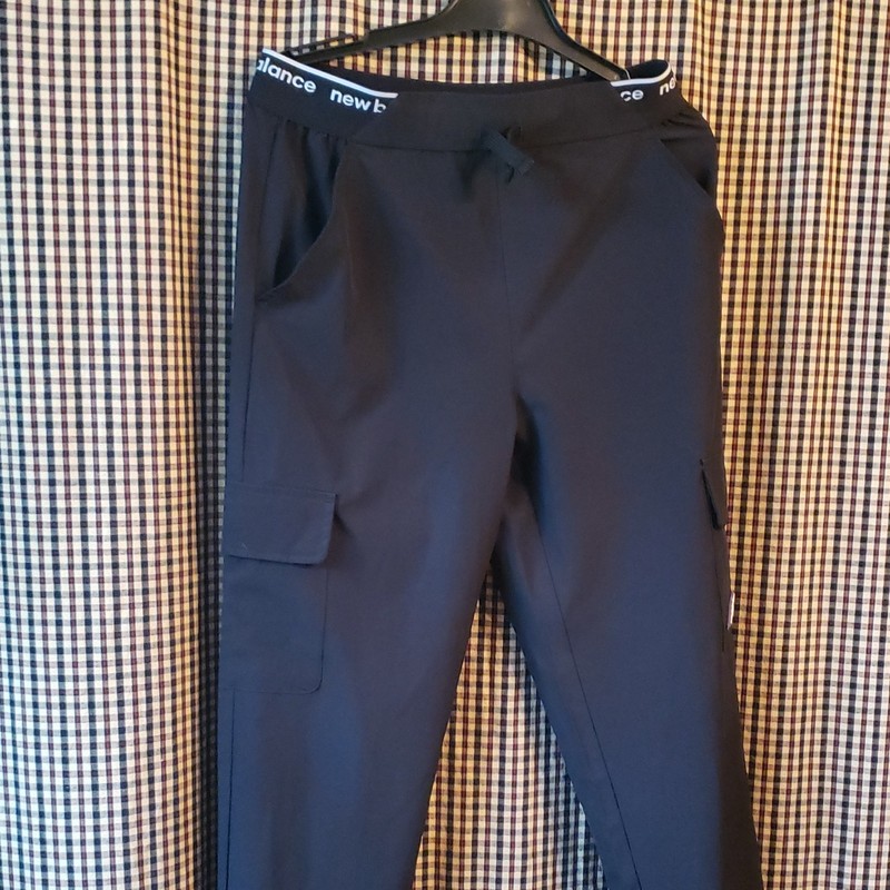 New Balance youth Jogger Pants Black L (14/16) Polyester Spandex Elastic Waist