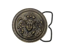 Bergamot Brass Works Belt Buckle H-48 Art Nouveau Woman Belt Buckle