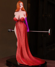 Sexy Classic Jessica Rabbit Red Gown Evening Dress Statue Pre-Order