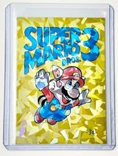 Super Mario Bros. 3 Limited Artist Signed "Nintendo Classic" Refractor Card 1/1