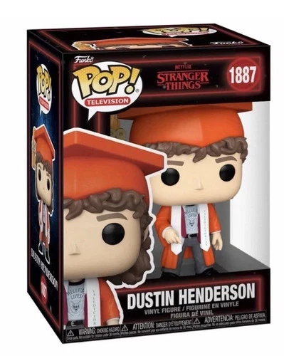 Funko Pop! Dustin Henderson #1887 Stranger Things Vinyl + Protector *PRESALE*