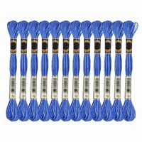 FüR 12 SträNge Stickgarn, Polyester-Stickfaden Dunkelblau