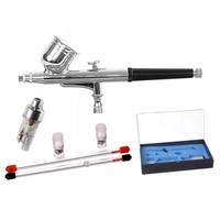 Airbrush Doppeltwirkend Spritzpistole Pistole Luftpinsel 0,2 0,3 0,5 Filter