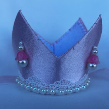 Handmade One-of-a-Kind Pink 4 Pointed Crown Renaissance Medieval Cosplay