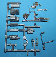 PONTIAC FIERO parts 2.8L V6 engine option from 1/25 scale MPC #6309 80s vintage