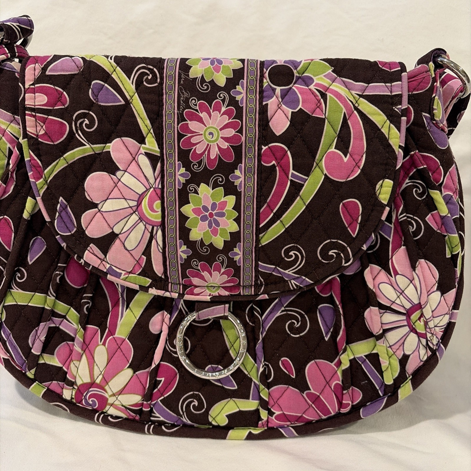  *Vera Bradley* Saddle Up Crossbody Purple Punch shoulder bag 