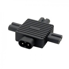 cablecc IEC 320 Figure 8 C8 Male to 3X Female C7 Splitter Power 30cm, C8-C7 3