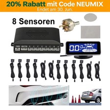 LCD Einparkhilfe 8 Sensoren zum Nachrüsten Parkhilfe Rückfahrwarner PDC Neu