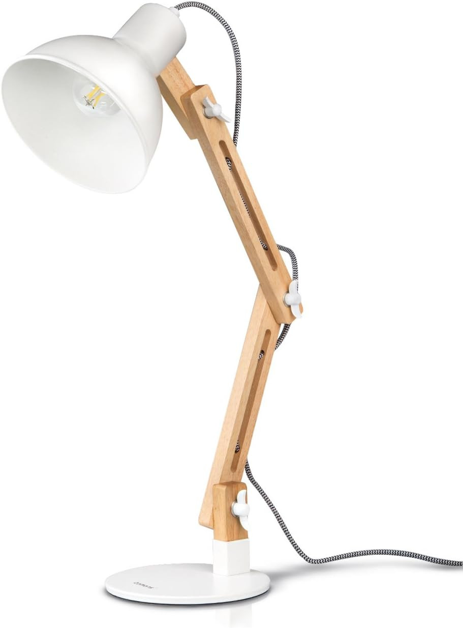 Lampada da Lettura Design Legno Classico e Tavolo Regolabile | Shop