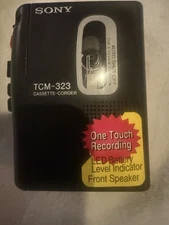 Vintage SONY TCM-323 Cassette-Corder Cassette Player Untested