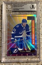 Brayden Point AUTO SIGNED 2016/17 O-Pee-Chee Platinum RAINBOW Rookie RC- BGS COA