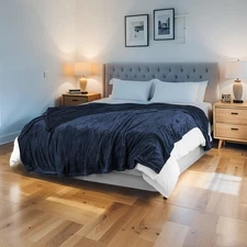 Electric Heated Blanket Microplush Cover Blanket, Full Size 72"x84" with 5 He...