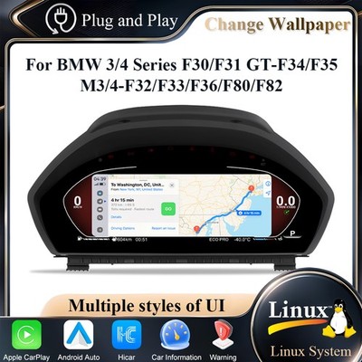 12.3'' LCD Digital Tacho Kombiinstrument CarPlay Für BMW F30 F31 F34 F32 F33 F36